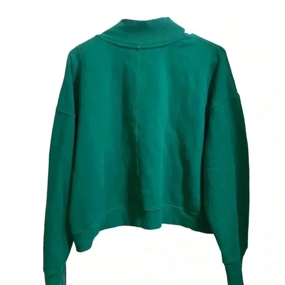 1 1 Honore Collection Aria Half Button Crop Pullover 1X - Picture 3 of 5